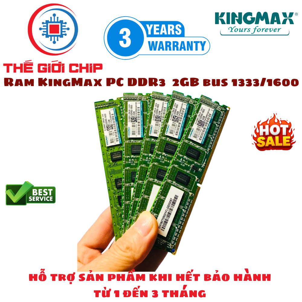 Ram KingMax PC DDR3 2GB bus 1333/1600 I bảo hành 36 tháng bởi nhà cung ...