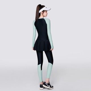 Đồ bơi nữ YOUYOU dài tay chống nắng váy ngắn kết hợp quần legging co giãn 4 chiều thon gọn BD14011Y