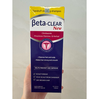 Dầu gội Beta-Clear -Hỗ trợ làm sạch gàu,nấm ngứa da đầu 120g