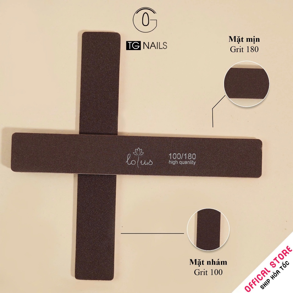 Combo 3 Dũa nail nhám nâu loại xịn nhiều kiểu dáng lựa chọn