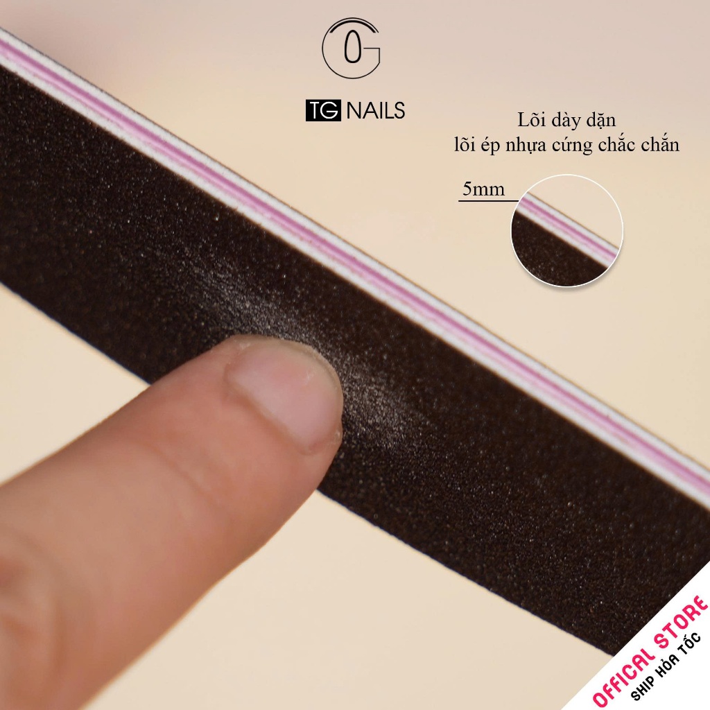 Combo 3 Dũa nail nhám nâu loại xịn nhiều kiểu dáng lựa chọn