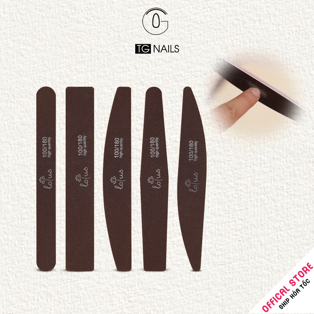 Combo 3 Dũa nail nhám nâu loại xịn nhiều kiểu dáng lựa chọn