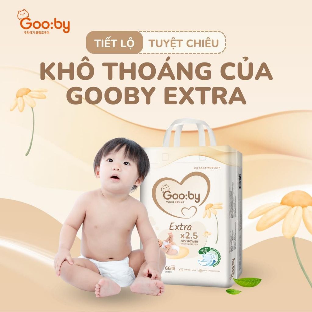 [Kèm Quà][Tích Điểm] Tã/bỉm quần dán Gooby ngày-đêm chống tràn hiệu quả đủ size M46/L56/XL52/XXL48 cho bé