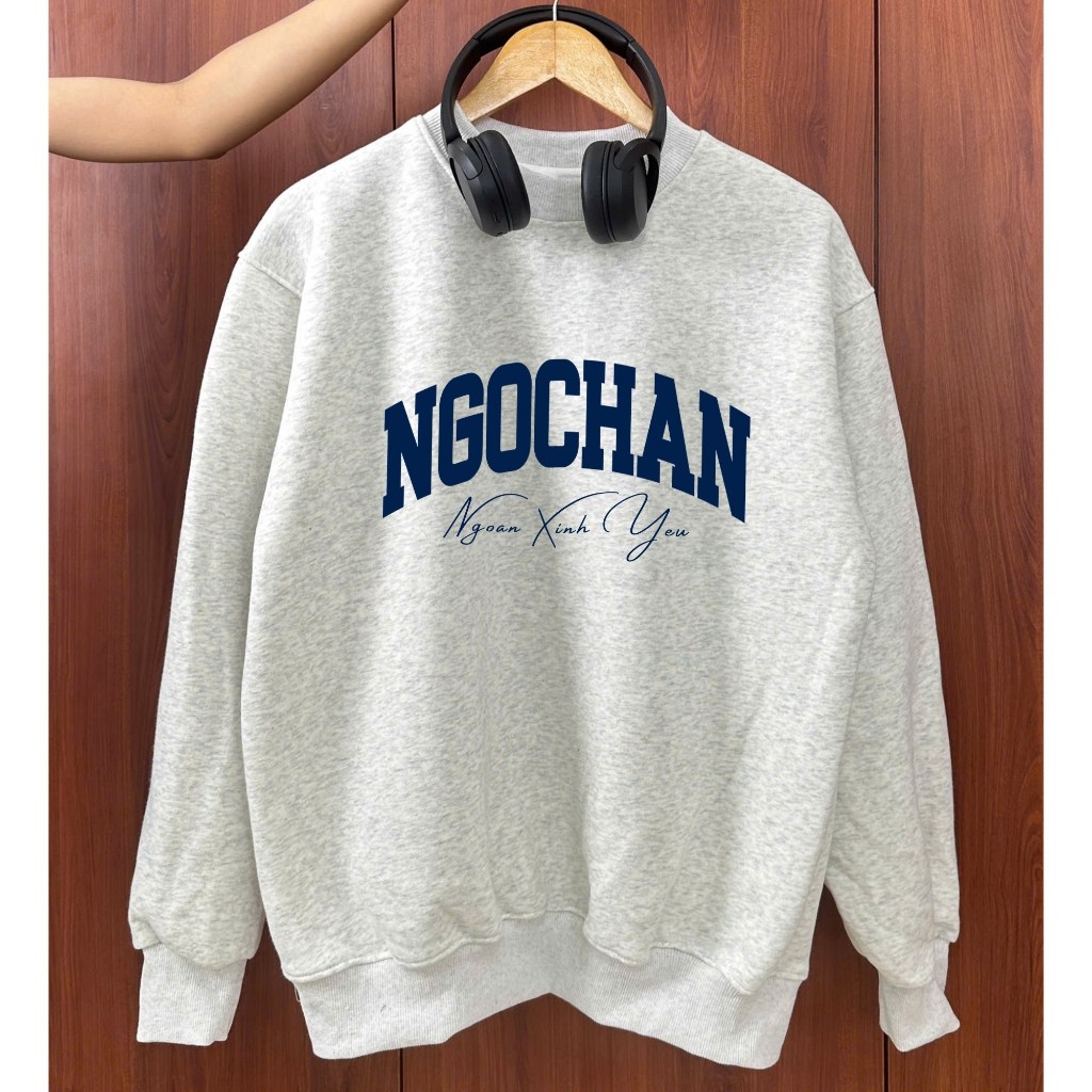 [ÁO SWEATER IN TÊN] Áo Sweater Couple Dáng Rộng Nỉ Bông Form Oversize In Tên Theo Yêu Cầu YW02 + CÓ HỘP