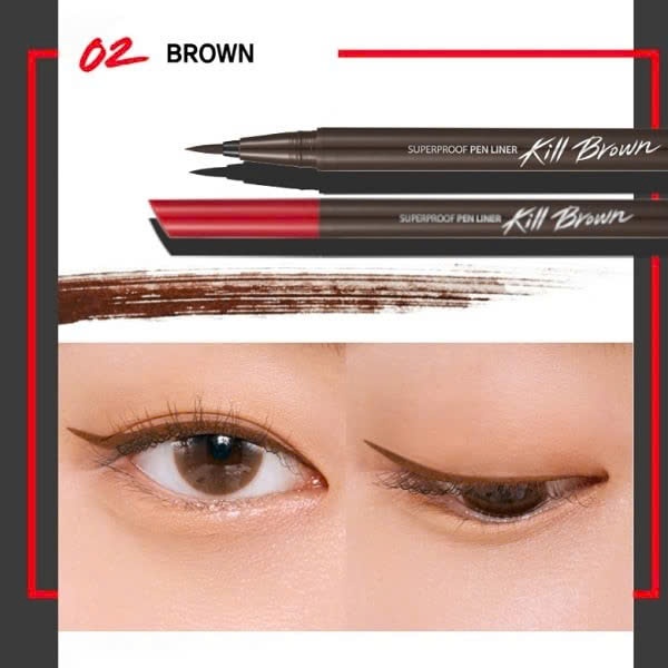 Bút Kẻ Mắt Nước Clio Superproof Brush Liner Kill Black 0.55ml