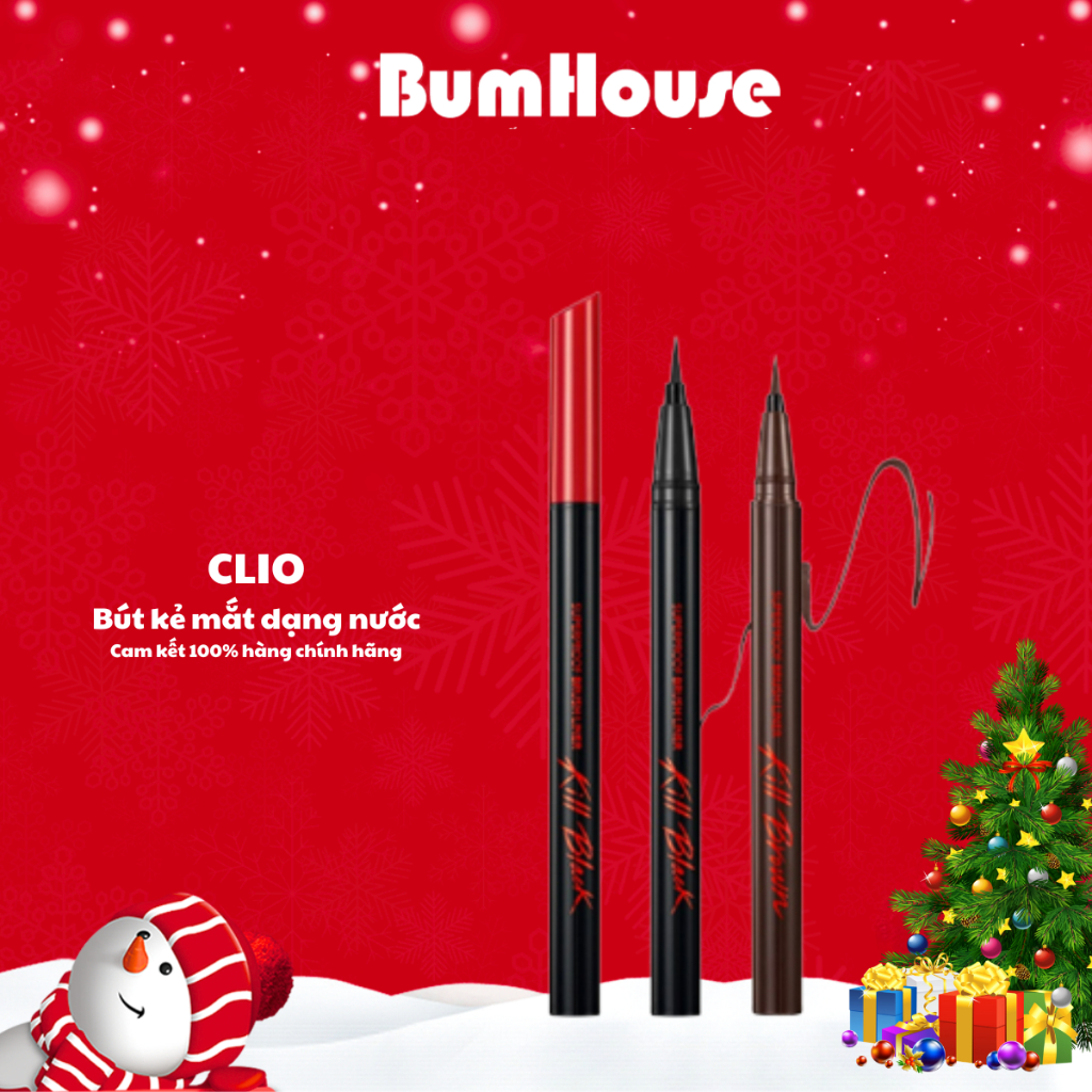Bút Kẻ Mắt Nước Clio Superproof Brush Liner Kill Black 0.55ml