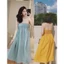 Váy 2 dây dài xòe 2 tầng nữ tính bánh bèo Đầm hai dây form rộng dài qua gối tiểu thư công chúa trẻ đẹp T626G