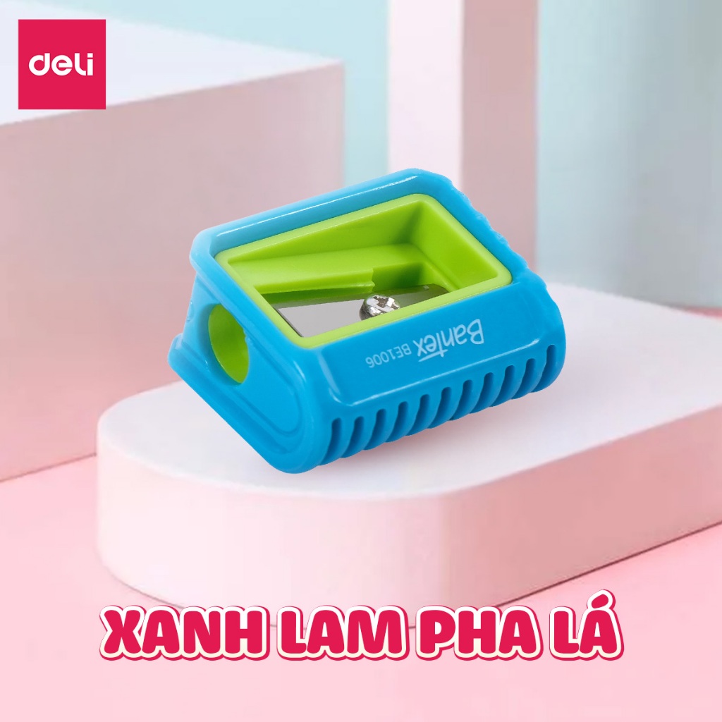 Gọt Bút Chì Deli Chuốt Chì Mini Lưỡi Thép Không Gỉ Sắc Bén Phối Màu Nhỏ Gọn Tiện Lợi Học Sinh Dân Văn Phòng