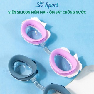 Kính Bơi Trẻ Em Hình Thú Dễ Thương Chống Nước, Tròng Kính Trong Suốt Dây Đeo Co Giãn KB-2650
