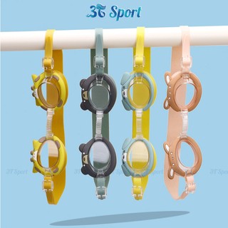 Kính Bơi Trẻ Em Hình Thú Dễ Thương Chống Nước, Tròng Kính Trong Suốt Dây Đeo Co Giãn KB-2650