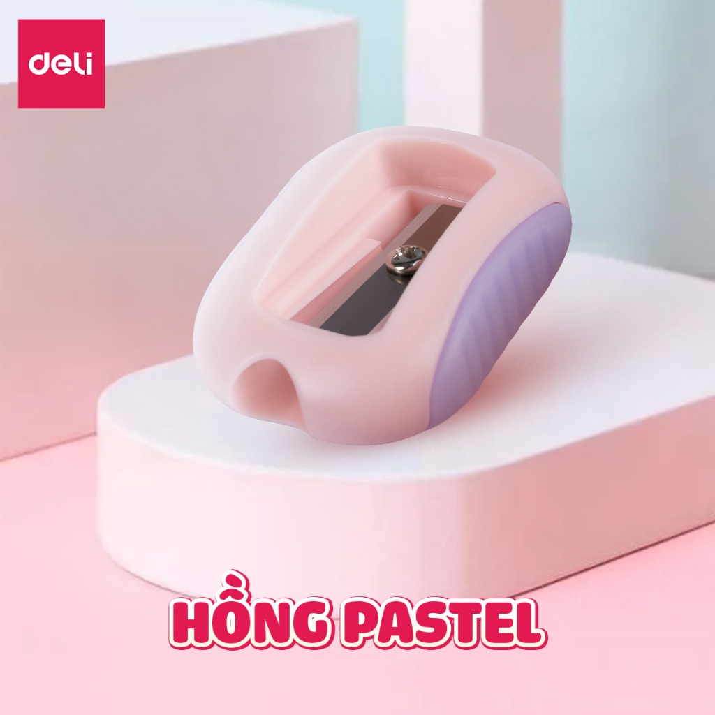 Gọt Bút Chì Deli Chuốt Chì Mini Phối Màu Siêu Xinh Lưỡi Sắc Bén Không Gỉ Nhỏ Gọn Tiện Lợi