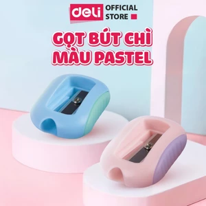 Gọt Bút Chì Deli Chuốt Chì Mini Phối Màu Siêu Xinh Lưỡi Sắc Bén Không Gỉ Nhỏ Gọn Tiện Lợi