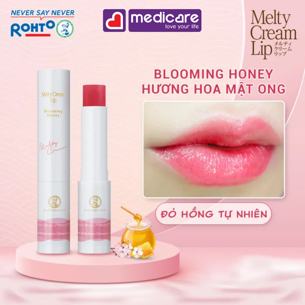 Son dưỡng MENTHOLATUM Melty Cream Lip SPF25 PA+++ 2.4g