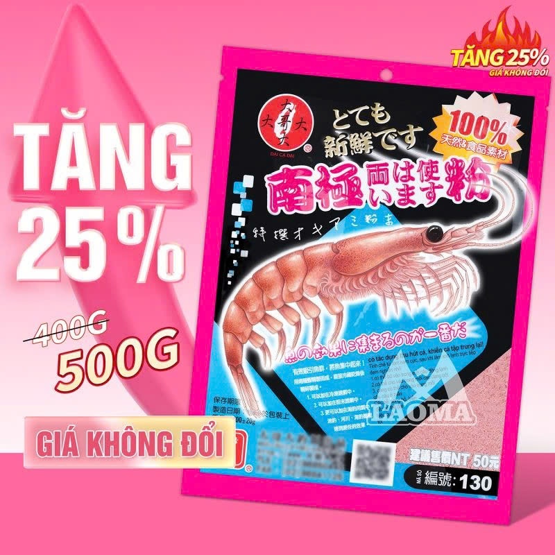 BỘT TÔM NAM CỰC SIÊU DỤ 500G - ĐCĐ