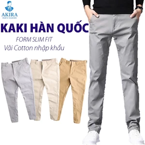 Quần Kaki Nam Cao Cấp Nhiều Màu đẹp, Quần Kaki Dáng Ôm Đứng Chất Vải Co Giãn Dày Dặn