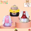 Balo hoạ tiết nấm thời trang SM BABY cho bé mầm non-mẫu giáo(1-5 tuổi)-chất liệu cao cấp