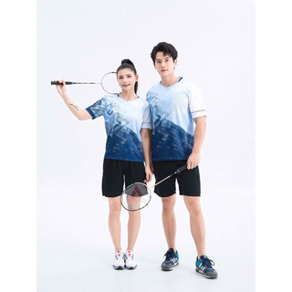 Bộ Quần Áo Pickleball Cầu Lông, Bóng Bàn, Bóng Chuyền Nam Nữ vải mè kim, thoáng khí, co giãn, đủ size  2001,2002