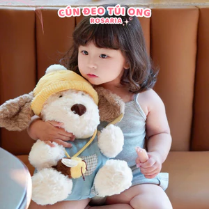 Gấu bông chó Puppy chính hãng Jooki cao cấp. Thú nhồi bông chó Puppy đội mũ làm quà tặng đáng yêu Rosaria