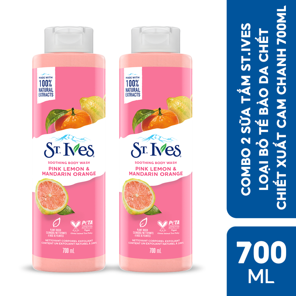 Combo 2 sữa tắm ST.IVES (Tùy chọn size và mùi)