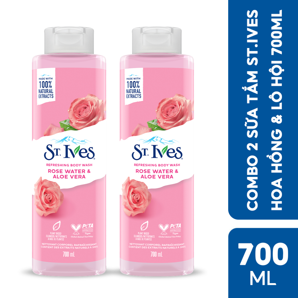 Combo 2 sữa tắm ST.IVES (Tùy chọn size và mùi)