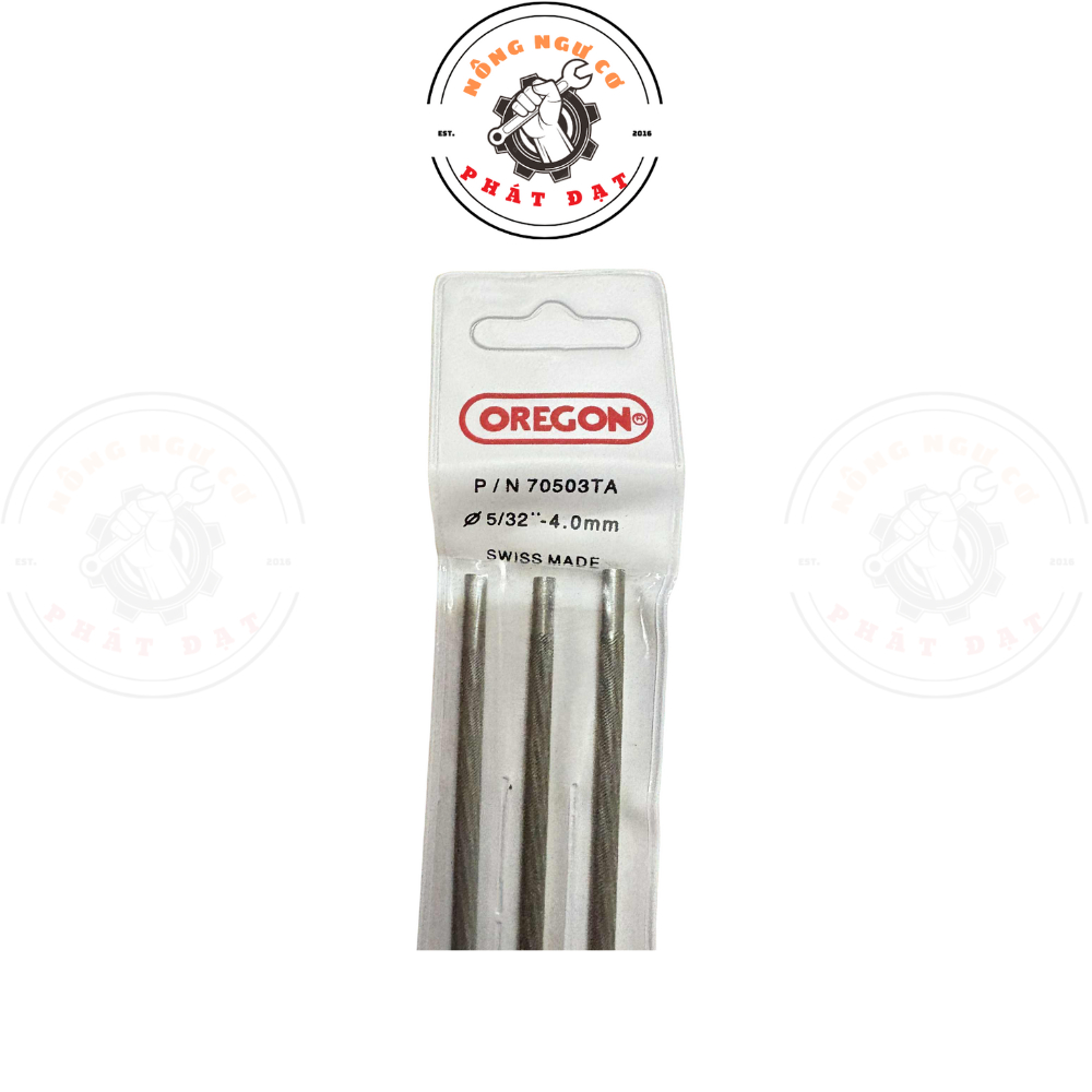 Giũa máy cưa xích ORÊGON size 4.0mm, 4.8mm, 5.5mm, Chất liệu Thép hợp kim cao cấp, siêu bền, khó mòn