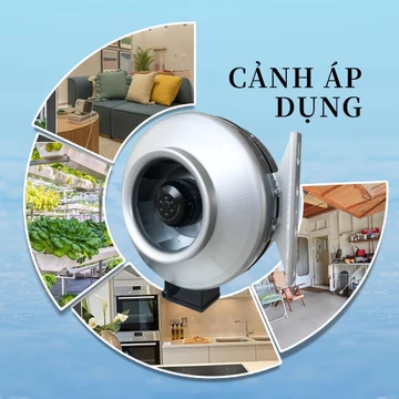 Quạt hút mùi quạt hút mùi nhà vệ sinh nghiệp dạng tích hợp Vòng bi NSK/SKF