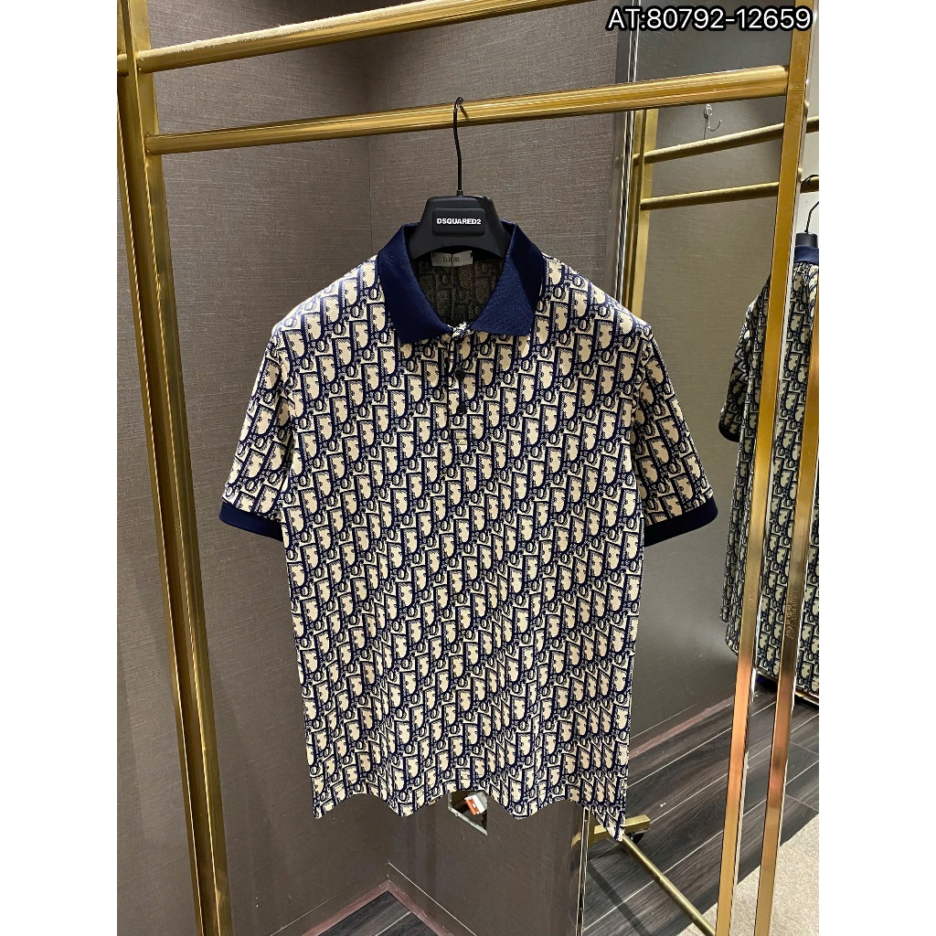 ÁO polo nam cổ tròn họa tiết tay ngắn phong cách trẻ trung chuẩn from