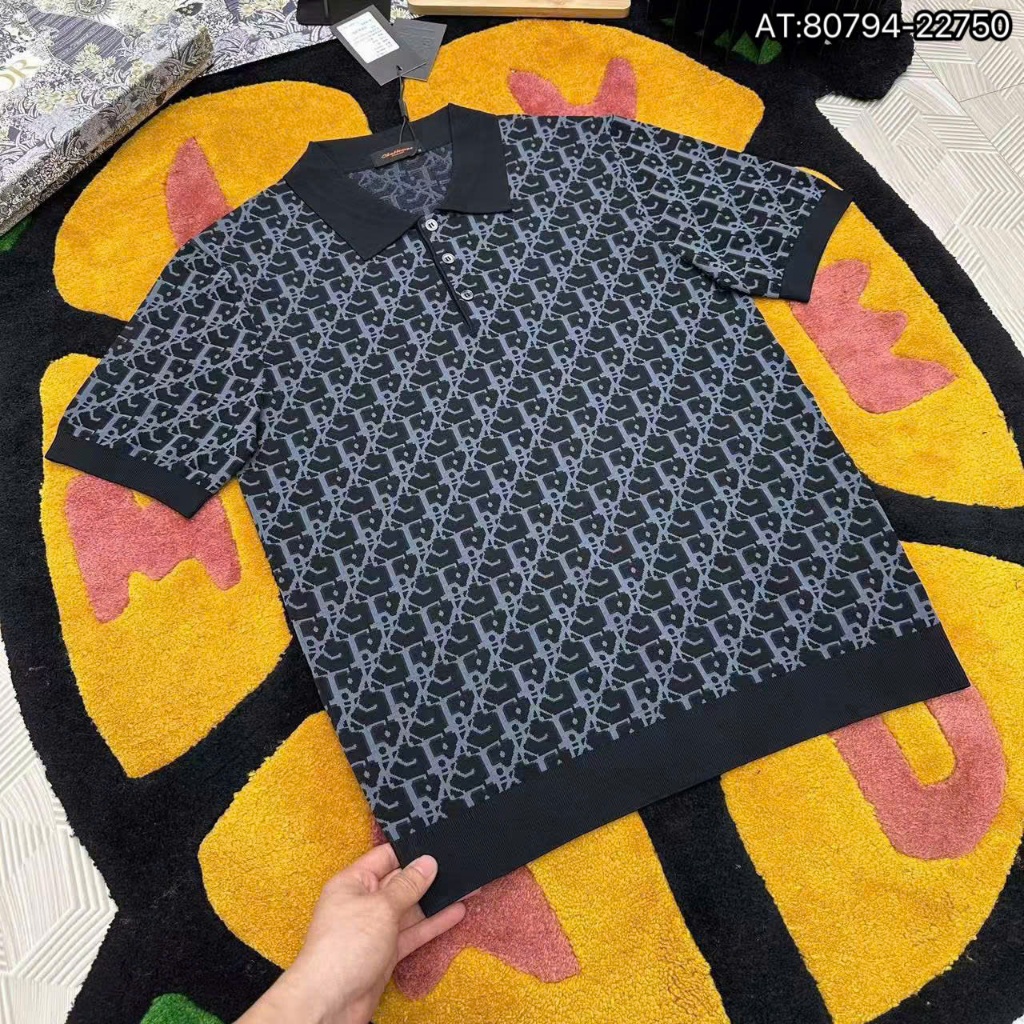 ÁO polo nam cổ tròn họa tiết tay ngắn phong cách trẻ trung chuẩn from