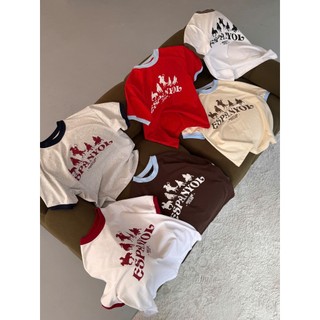Áo thun MMESTLINE "ESPANYOL" form Boxy chất liệu Premium Cotton in lụa Trame