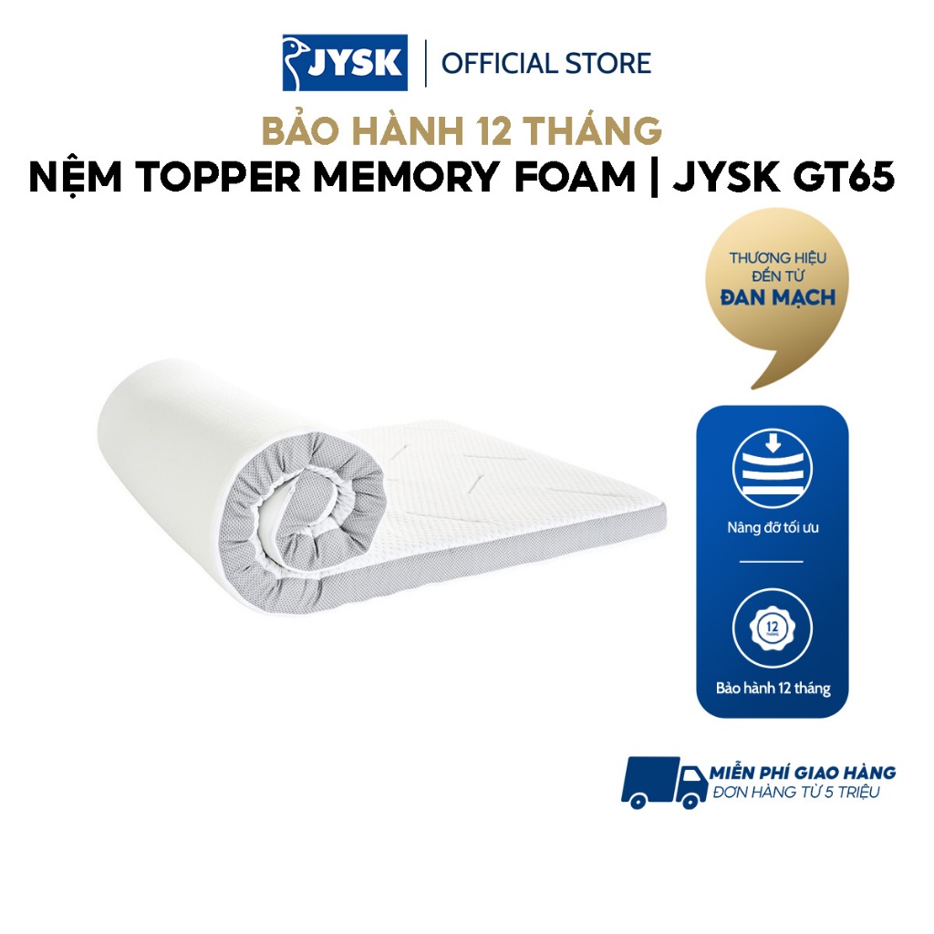 Nệm topper memory foam | JYSK GULEN GT65 WELLPUR  | nhiều kích thước
