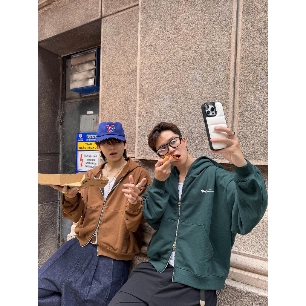 [HEATWAVE] Áo khoác hoodie-zip MMESTLINE "STALLION" form Boxy chất vải nỉ chân cua mịn cao cấp | BigBuy360 - bigbuy360.vn