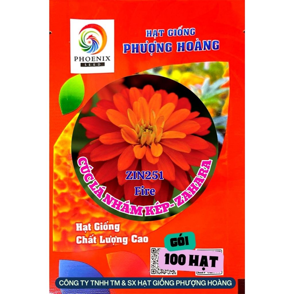 Hạt Giống Cúc Lá Nhám ZAHARA ZIN251 FIRE