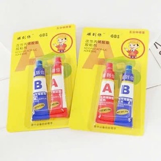 KEO DÁN 2 THÀNH PHẦN KHÁNG NƯỚC - Vỉ Keo Dán Chắc Chắn Cho Gỗ Kính Kim Loại,Tuýp Keo Ab Kháng Nước Đa Năng