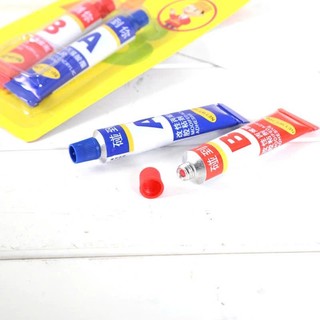 KEO DÁN 2 THÀNH PHẦN KHÁNG NƯỚC - Vỉ Keo Dán Chắc Chắn Cho Gỗ Kính Kim Loại,Tuýp Keo Ab Kháng Nước Đa Năng