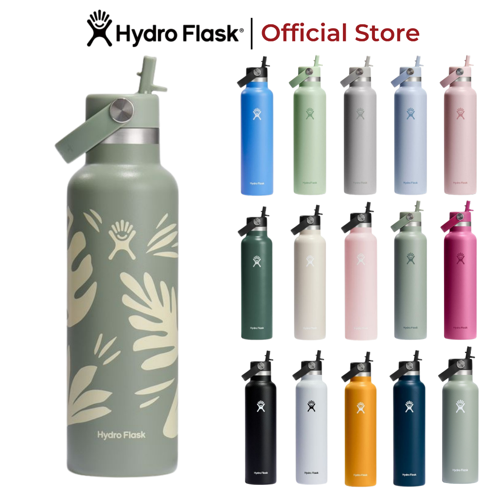 Bình giữ nhiệt Hydro Flask 621 ml Standard Flex Straw Cap 21 oz có nắp ống hút tiện lợi, chính hãng
