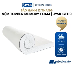 Nệm topper memory foam | JYSK BOKSELVI GT110 WELLPUR | R90/160/180xD200xC8cm
