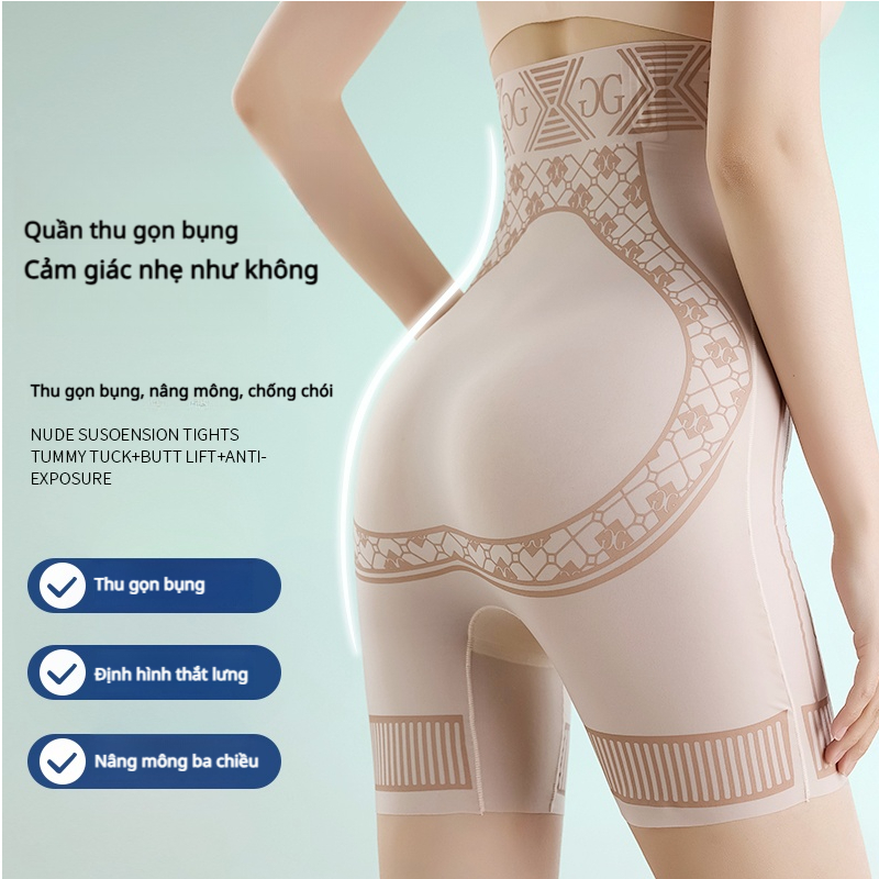 Quần Gen Bụng Đùi Đi Biển Santony 3037 - Nâng Mông 3D, Lưới Thoáng Khí PIER N°5