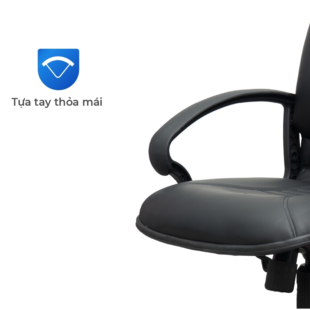 [FREESHIP] Ghế văn phòng cao cấp Dona Qui Phúc, tựa lưng êm ái, thoải mái chân xoay 360 độ, linh hoạt, chắc chắn