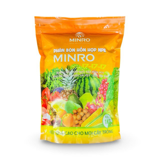 [1kg] PHÂN BÓN NPK 17-17-17 Minro tan nhanh, tạo hoa, nuôi trái cây ăn trái, hoa kiểng, mai vàng