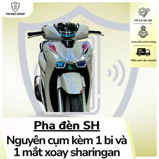 [SH2020-2025] Pha Đèn SH Đời Cao Up Sẵn Bi 3.0 Kèm Mắt Xoay Shalingan Đổi Màu Qua ĐThoai.