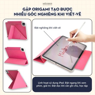 Bao da iPad nam châm Slim Magnetic - Siêu mỏng, có viền bảo vệ dành cho Pro M1/M2, M4, Air 5/6, Gen 10/11 A16 by MèoBer