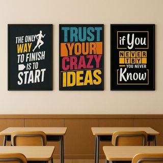Tranh treo tường slogan tiếng anh BH157 - Tranh treo decor, trang trí lớp học tiếng anh, cty cao cấp