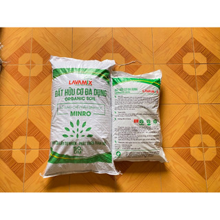 Đất Trồng cây Hữu Cơ Lavamix Bao 20dm3, 50dm3 - Đất hữu cơ giàu dinh dưỡng trộn sẵn trồng rau củ quả, hoa cây cảnh