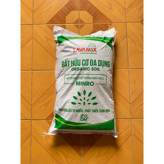 Đất Trồng cây Hữu Cơ Lavamix Bao 20dm3, 50dm3 - Đất hữu cơ giàu dinh dưỡng trộn sẵn trồng rau củ quả, hoa cây cảnh