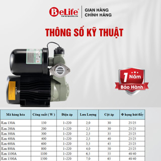 Máy bơm nước SHIRAI, bơm tăng áp điện tử công suất 130W đến 1500W