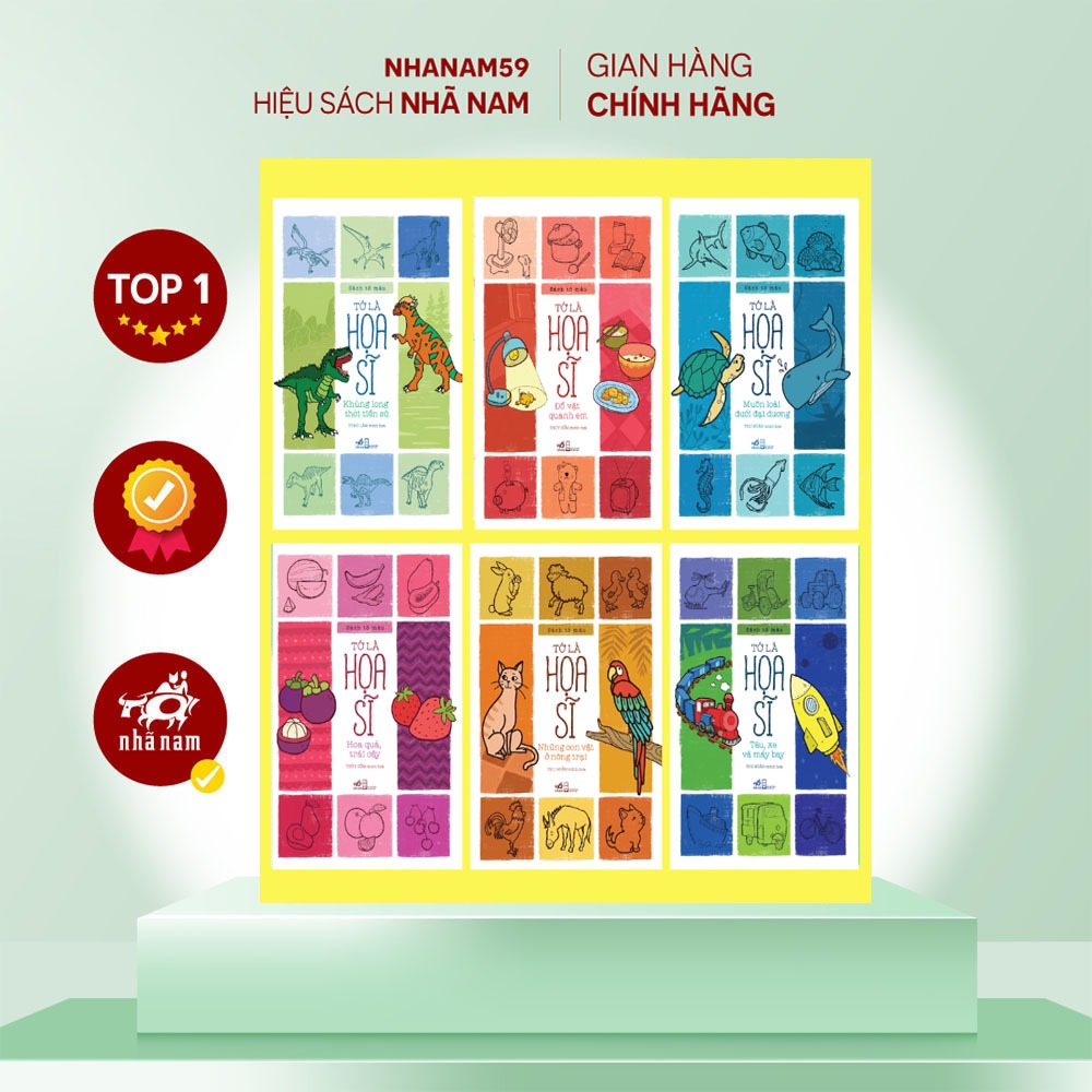 Sách - Bộ sách tô màu: Tớ là họa sĩ  (Nhã Nam)