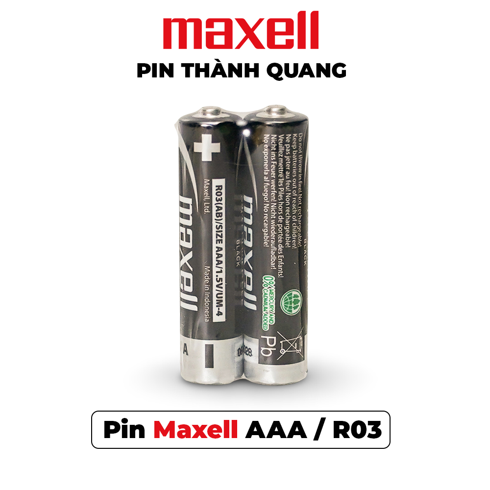 Pin Maxell AAA / R03 1.5V - Hàng Chính Hãng | Pin Thành Quang | Shopee ...