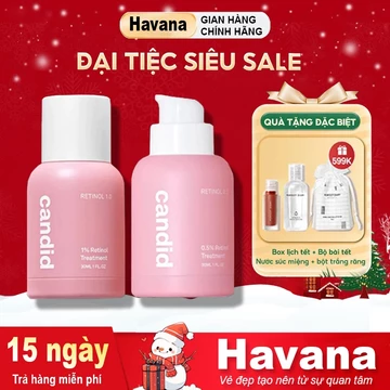 Tinh Chất Retinol Candid Chống Lão Hóa, Nhăn Candid 0.5% Retinol/ 1% Retinol Treatment 30ml