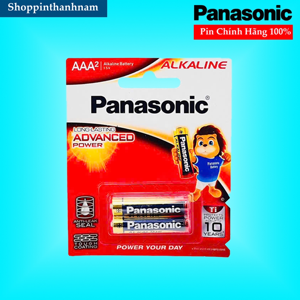 Pin AAA Panasonic alkaline LR03T-2B Vỉ 2 Viên Chính Hãng | Shopee Việt Nam