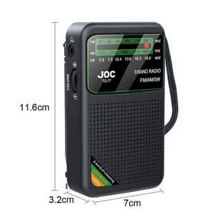 SUBOGDG Radio - 3 Băng Tần FM/AM/SW - Âm Thanh To Sống Động Không Rè Không Nhiễu Nghe Nhạc